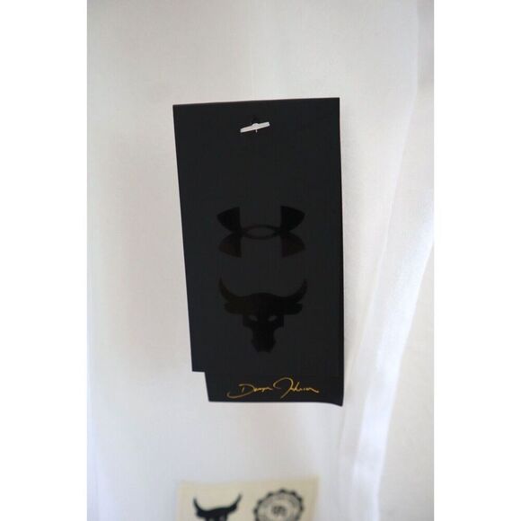 Under Armour 1378908-100 Men's Sz XL White UA Project Rock Champion Tank Top - Picture 6 of 9